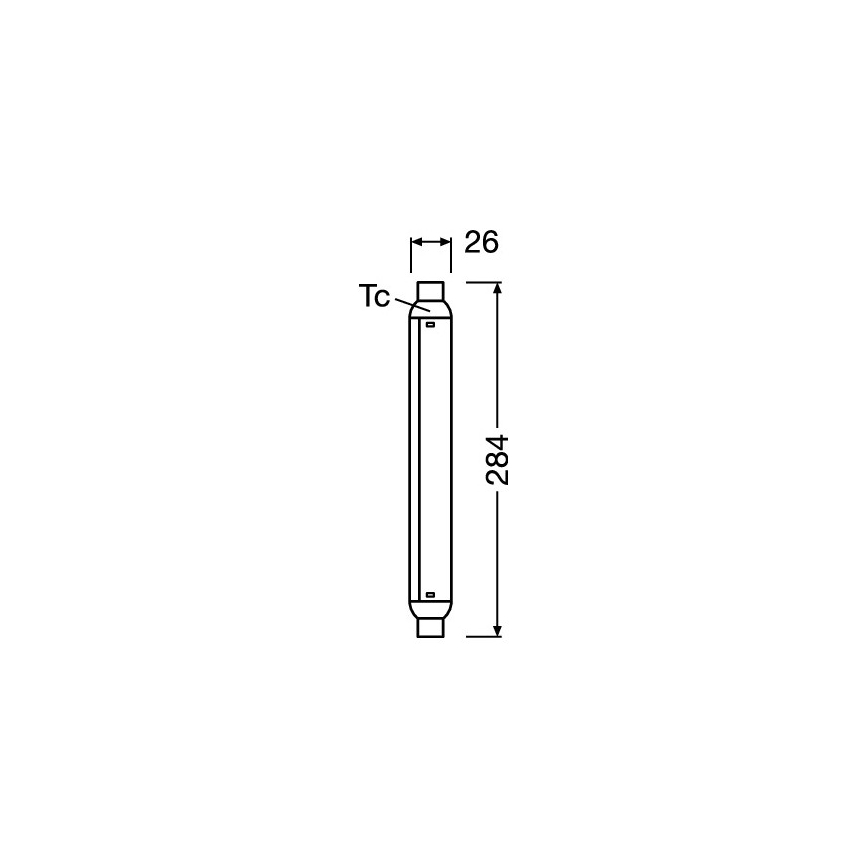 LED fluorescencinis vamzdelis LINE S15s/7W/230V 2700K - Osram