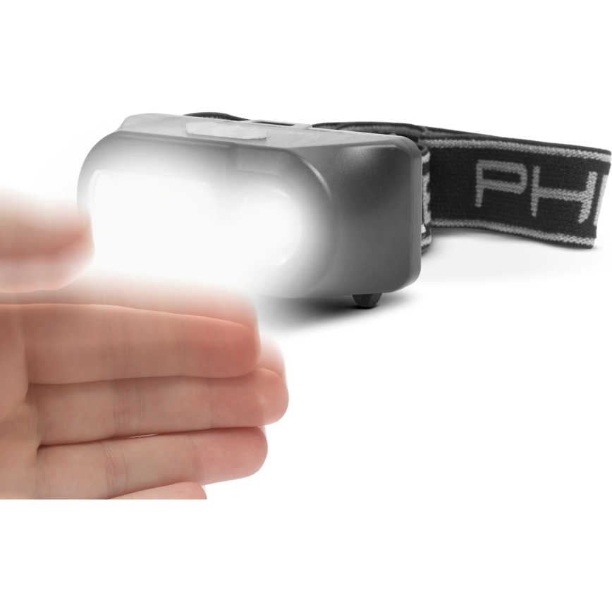 LED Galvos žinintuvėlis su jutikliu LED/3W/Li-ion 1200mAh IP54