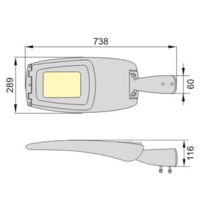 LED Gatvės lempa ADQUEN PLUS LED/100W/230V IP66