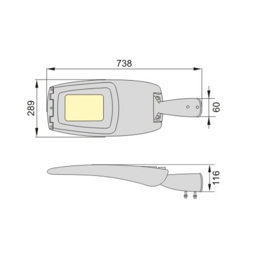 LED Gatvės lempa ADQUEN PLUS LED/100W/230V IP66