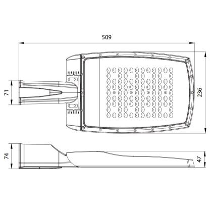 LED Gatvės lempa NOVUM PLUS LED/100W/230V IP65