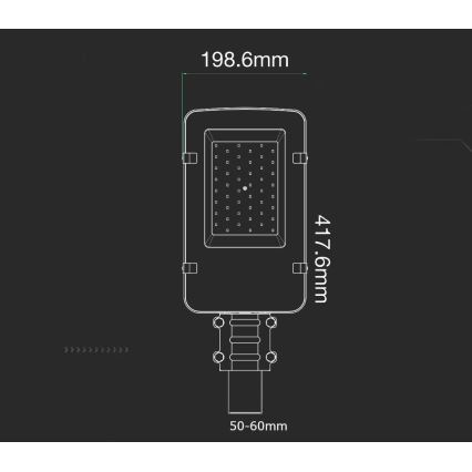 LED Gatvės lempa SAMSUNG CHIP LED/30W/230V 6400K IP65