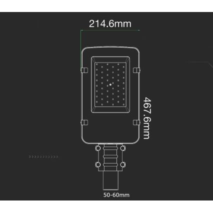 LED Gatvės lempa SAMSUNG CHIP LED/50W/230V 4000K IP65