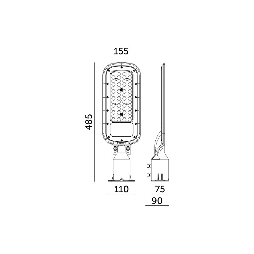 LED gatvės šviestuvas BRELUXO LED/100W/230V 4000K IP65