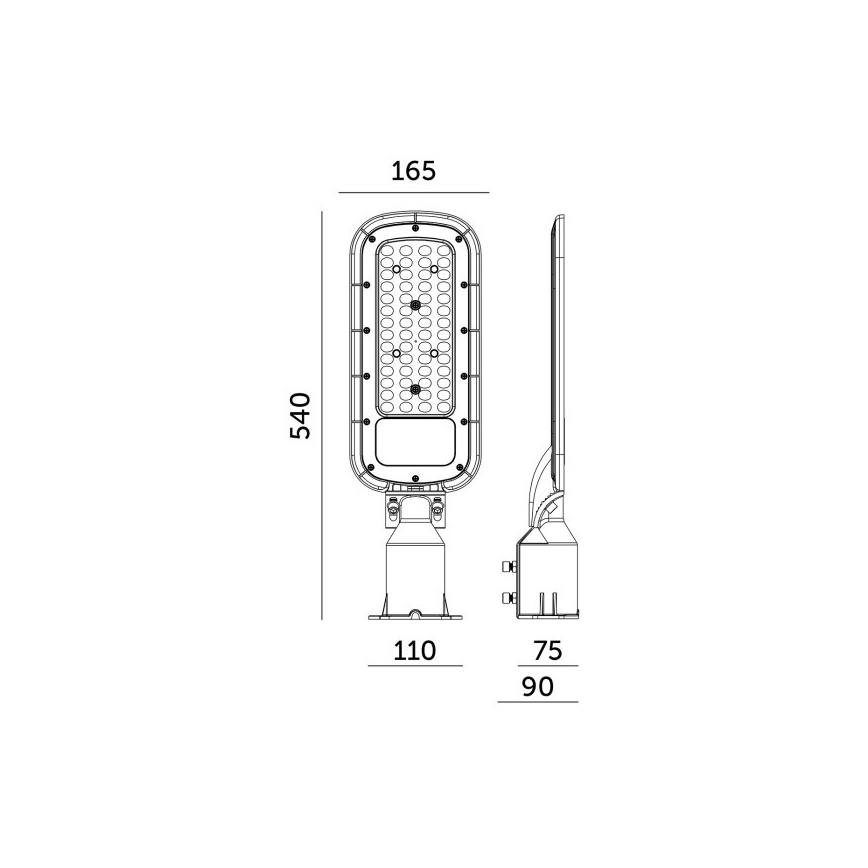 LED gatvės šviestuvas BRELUXO LED/150W/230V 4000K IP65