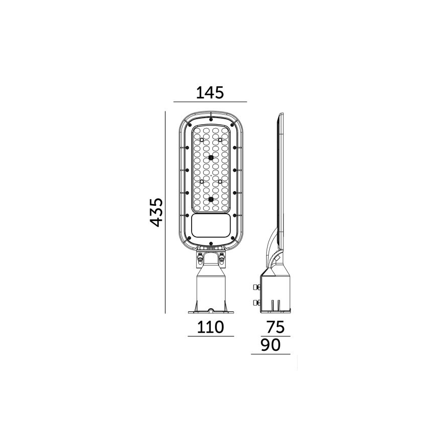 LED gatvės šviestuvas BRELUXO LED/50W/230V 4000K IP65