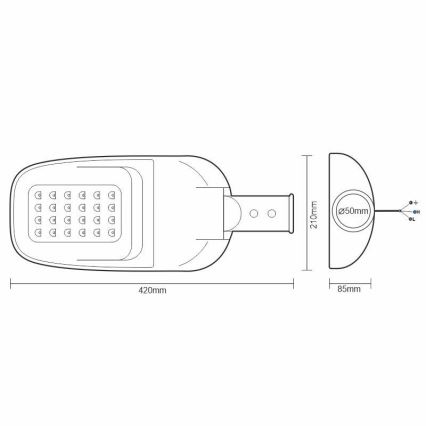 LED gatvės šviestuvas LED/40W/230V 5000K IP65