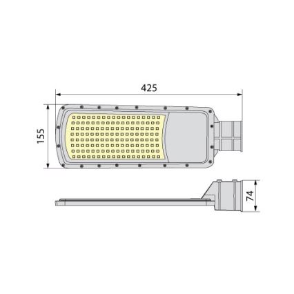 LED gatvės šviestuvas NOVUM PLUS LED/100W/230V IP65 4000K