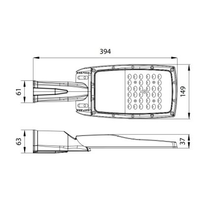 LED Gatvės šviestuvas NOVUM PLUS LED/50W/230V IP65