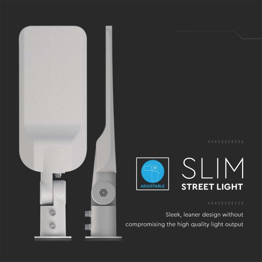 LED gatvės šviestuvas SAMSUNG CHIP LED/30W/230V 6500K IP65 pilka