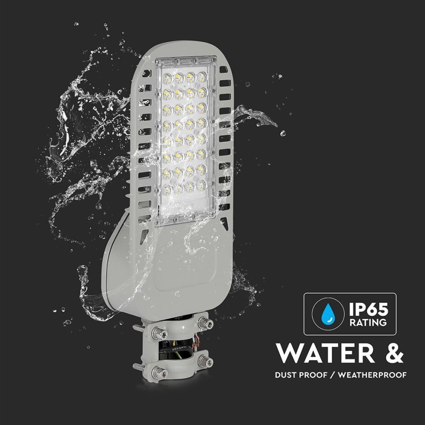 LED gatvės šviestuvas SAMSUNG CHIP LED/50W/230V 6500K pilka