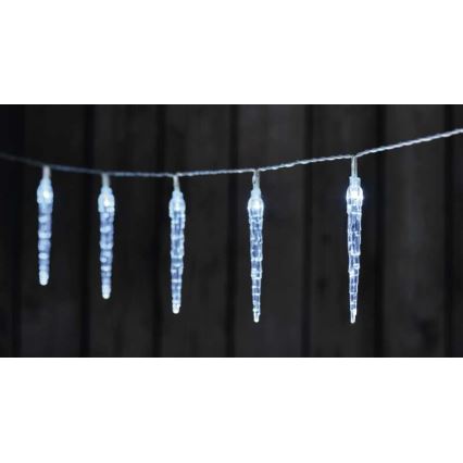 LED girlianda 10xLED/2xAA 1,65m