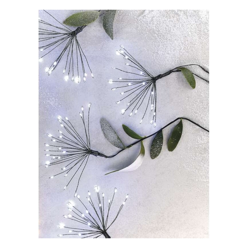 LED  girlianda 150xLED/5,35m šaltai balta