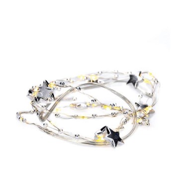 LED  girlianda 20xLED/2xAA 1,5m šiltai balta