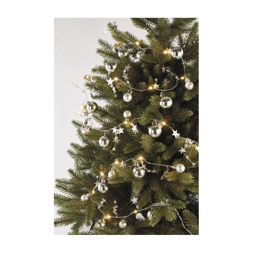 LED girlianda 20xLED/2xAA 2,2 m šiltai balta