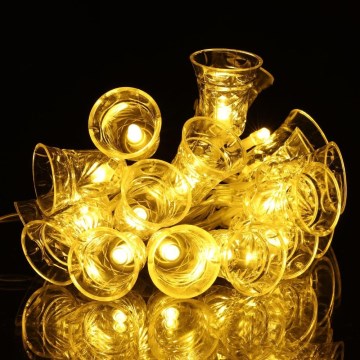 LED girlianda 20xLED/3xAA/šiltai balta 2,2m varpeliai