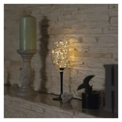 LED girlianda 40 × LED / 3 × AA, 1,5 m, šilta balta