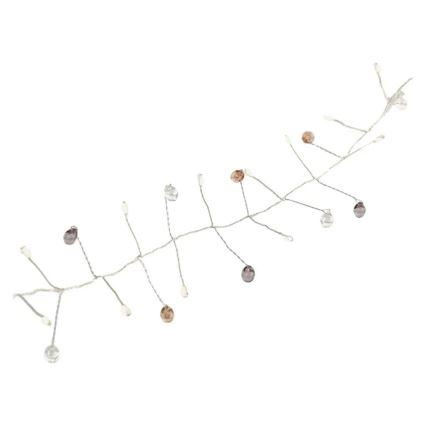 LED girlianda 40 × LED / 3 × AA, 1,5 m, šilta balta