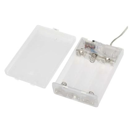 LED girlianda 40 × LED / 3 × AA, 1,5 m, šilta balta