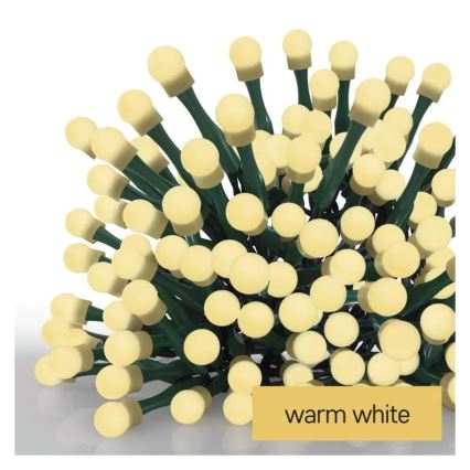 LED girlianda 80xLED/230V/8 funkcijų 13m IP44 šiltai balta