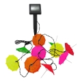 LED grandinė, įkraunama saulės šviesa 10xLED/1,2V 300 mAh 3,8 m IP44 skėčiai
