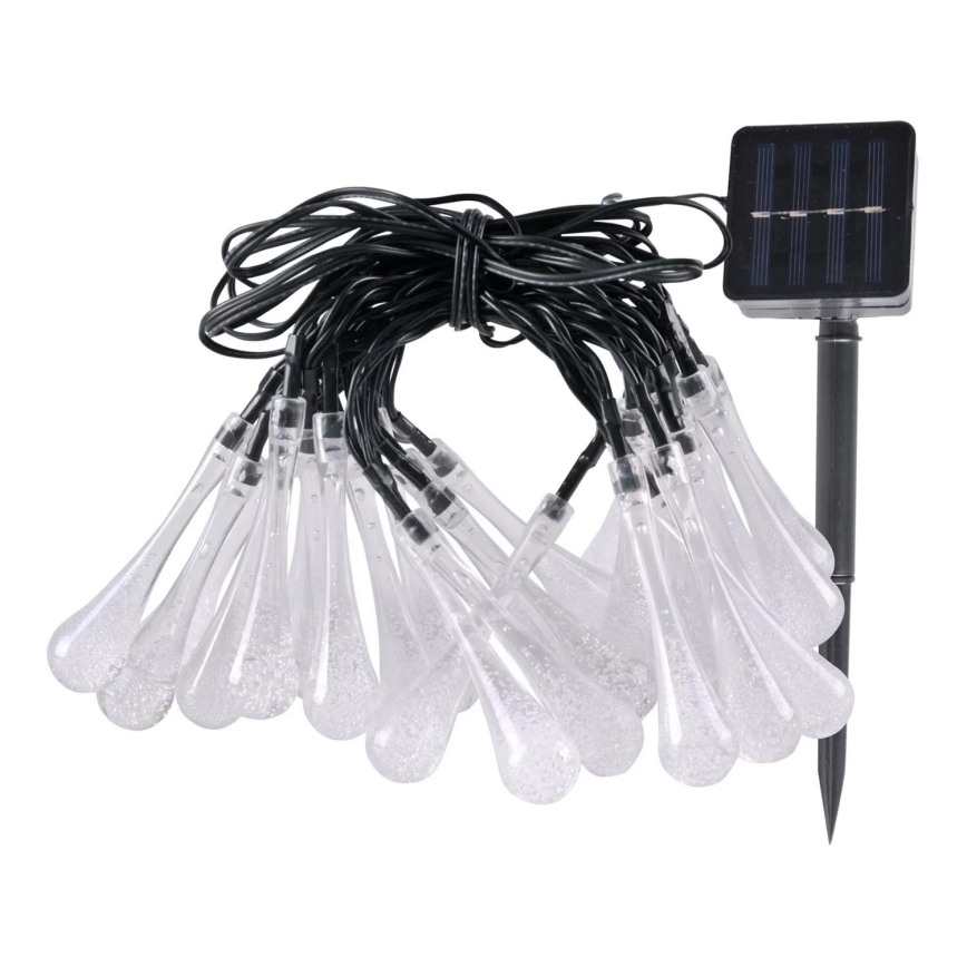LED grandinė, įkraunama saulės šviesa ICE 30xLED/1,2V 300 mAh IP44