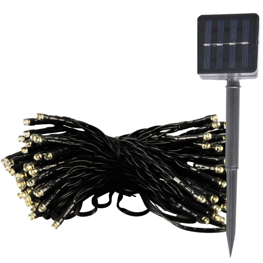 LED grandinė, įkraunama saulės šviesa SHINE 100xLED/1,2V 400 mAh 11, 9 m IP44