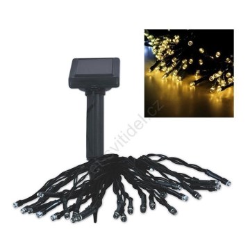 LED grandinė, įkraunama saulės šviesa SHINE 200xLED/1,2V 600 mAh 21,9 m IP44