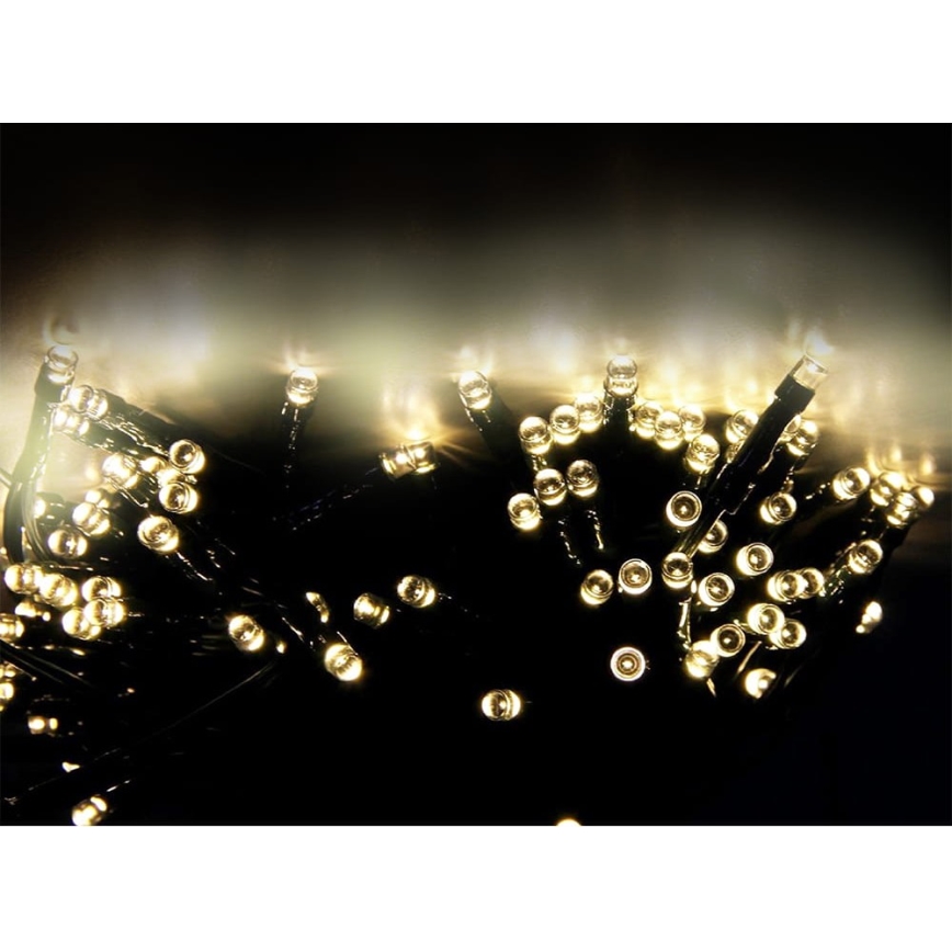LED grandinė, įkraunama saulės šviesa SHINE 200xLED/1,2V 600 mAh 21,9 m IP44