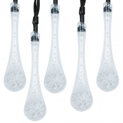 LED grandinė, įkraunama saulės šviesa su prietemos jutikliu 20xLED/0,72W/1,2V 600 mAh 4,7m IP44