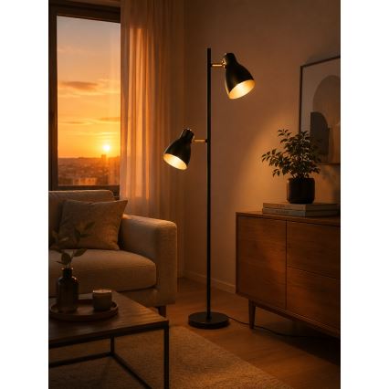 LED grindinė lempa 1xE27/7W/230V 2700K juoda