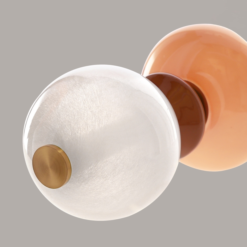 LED grindinė lempa FLORES LED/15W/230V auksinė/oranžinė/ruda