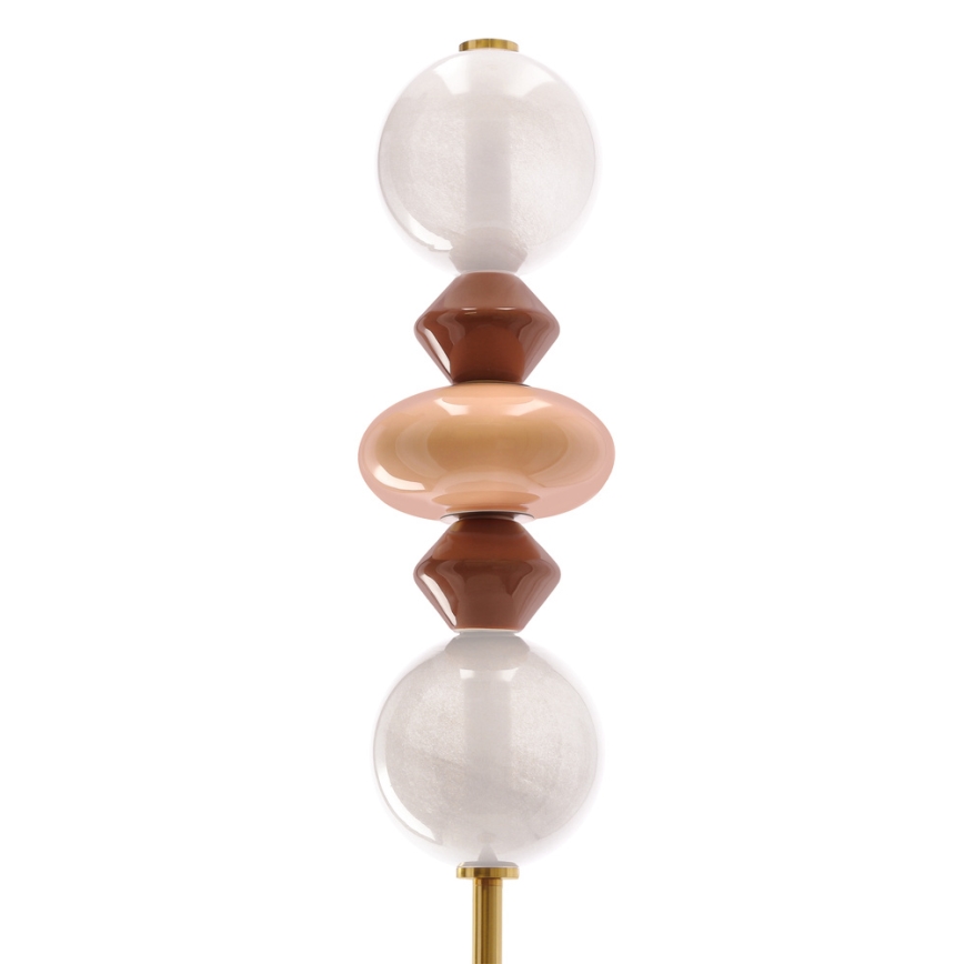 LED grindinė lempa FLORES LED/15W/230V auksinė/oranžinė/ruda