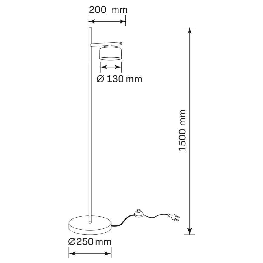 LED grindinė lempa OFELIA 1xGX53/6W/230V juoda/dūminė