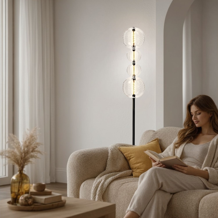LED grindinis šviestuvas PLAYA LED/15W/230V juodas
