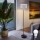 LED grindų lempa TUNJA 1xE27/20W/230V skers. 30 cm juoda/balta