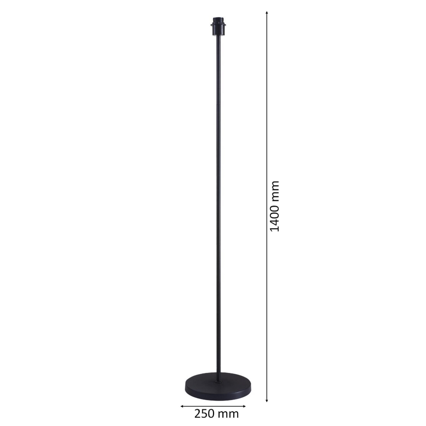 LED grindų lempa TUNJA 1xE27/20W/230V skers. 30 cm juoda/balta
