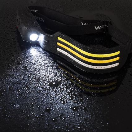 Įkraunamas LED žibintuvėlis su reguliuojamu ryškumu, jutikliu ir raudona šviesa 4xLED/5V IP44 300 lm 1200 mAh