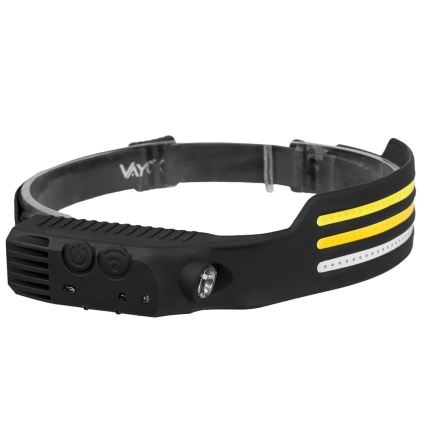 Įkraunamas LED žibintuvėlis su reguliuojamu ryškumu, jutikliu ir raudona šviesa 4xLED/5V IP44 300 lm 1200 mAh