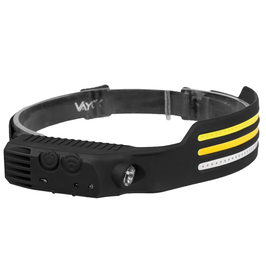 Įkraunamas LED žibintuvėlis su reguliuojamu ryškumu, jutikliu ir raudona šviesa 4xLED/5V IP44 300 lm 1200 mAh