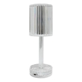 LED įkraunama jutiklinė stalinė lempa SIMPLE LED/1W/5V 2400 mAh 3000-6000K skaidri
