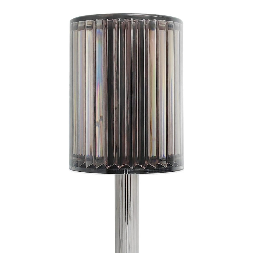 Įkraunama jutiklinė LED stalinė lempa SIMPLE LED/1W/5V 3000-6000K 2400 mAh dūminė pilka