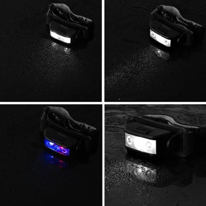 Įkraunamas LED reguliuojamo ryškumo žibintas 3xLED/5V IPX4 100 lm 1200 mAh
