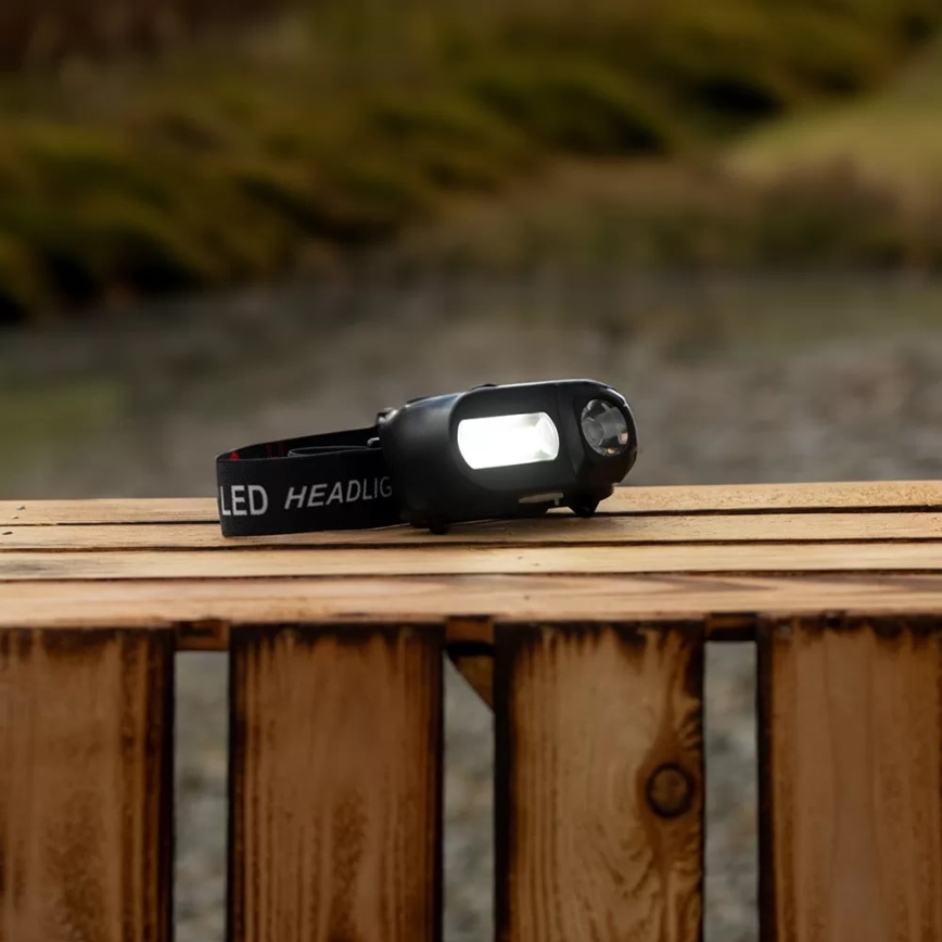 Įkraunamas LED reguliuojamo ryškumo žibintas ant galvos 2xLED/5V IP44 210 lm 2000 mAh