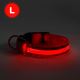 LED Įkraunamas antkaklis šuniui 45-52 cm 1xCR2032/5V/40 mAh raudonas