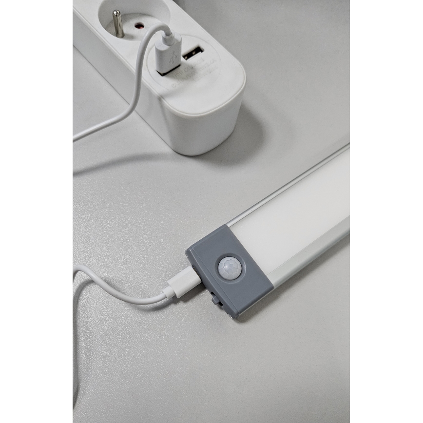LED Įkraunamas baldų apšvietimas su jutikliu LED/2,5W/5V USB 800 mAh 4200K 32,5 cm