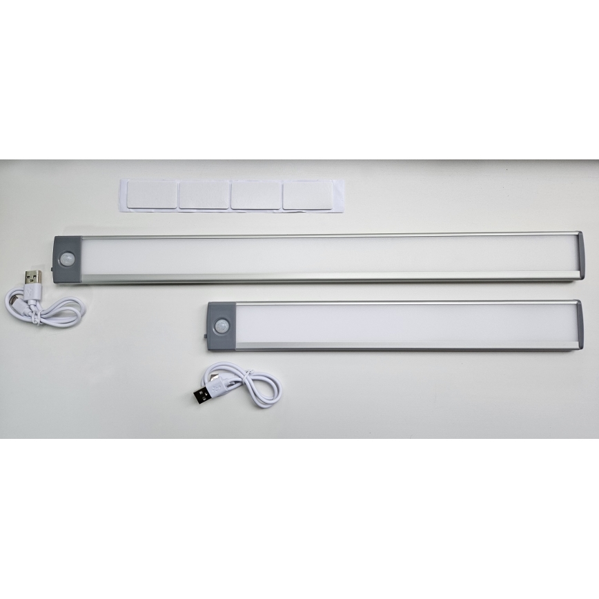 LED Įkraunamas baldų apšvietimas su jutikliu LED/2,5W/5V USB 800 mAh 4200K 32,5 cm
