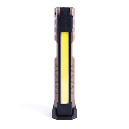 LED Pritemdomas įkraunamas darbo žibintuvėlis su maitinimo bloko funkcija LED/4W/5V IPX4 600 blizgus 2000 mAh