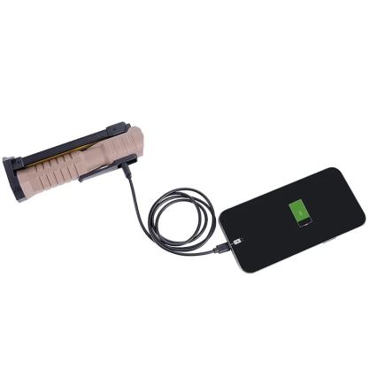 LED Pritemdomas įkraunamas darbo žibintuvėlis su maitinimo bloko funkcija LED/4W/5V IPX4 600 blizgus 2000 mAh