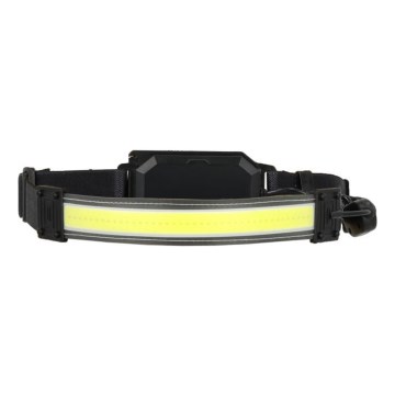 LED įkraunamas galvos žibintas 2xLED/5V 180 lm 900 mAh juodas